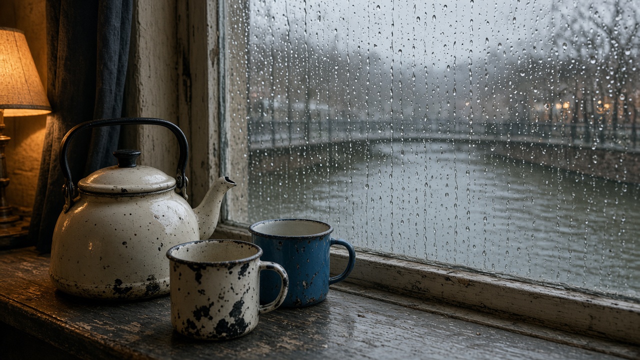 Kettle on the sill